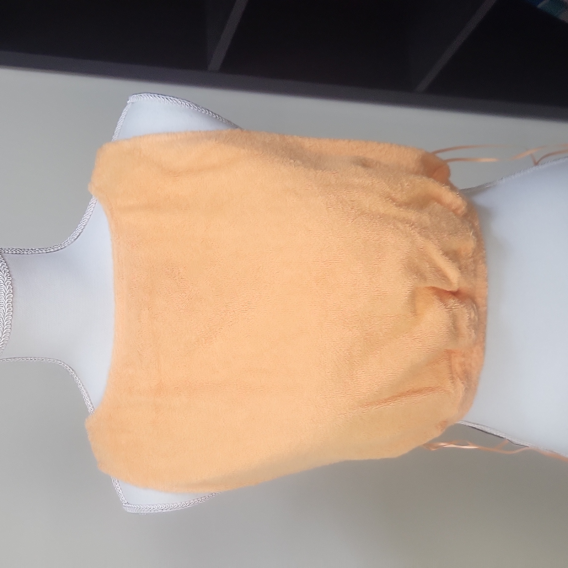 Atoir The Bahama Top In Mango Reversible Cotton Terry Cloth With Deep Armholes